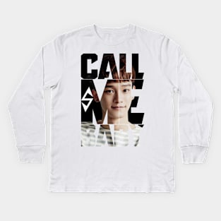 EXO Chen Call Me Baby Typography Kids Long Sleeve T-Shirt